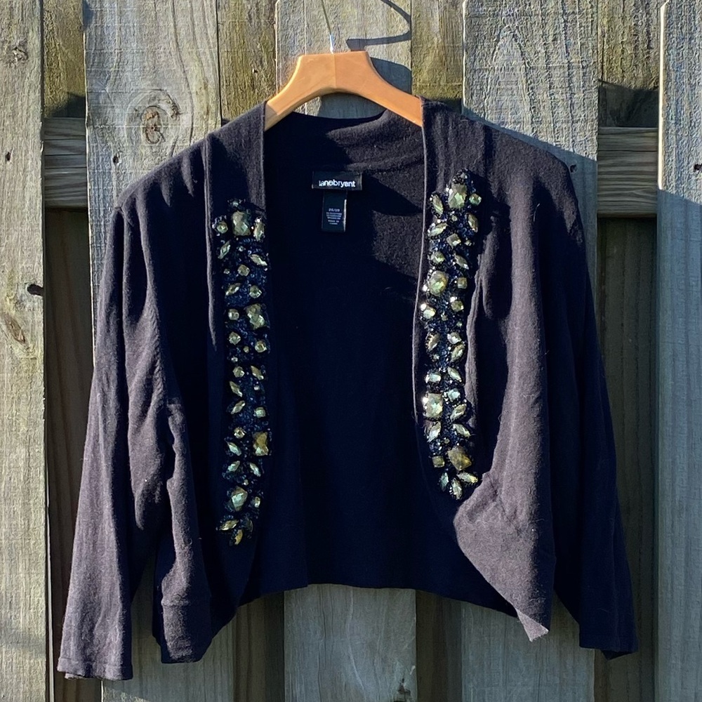 Lane Bryant Embellished Bolero Shrug 26/28